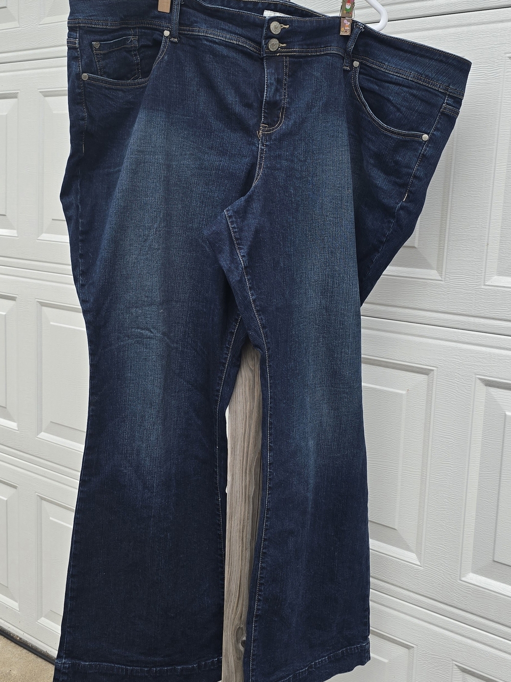 Women's Dark Blue Wide-Leg Jeans